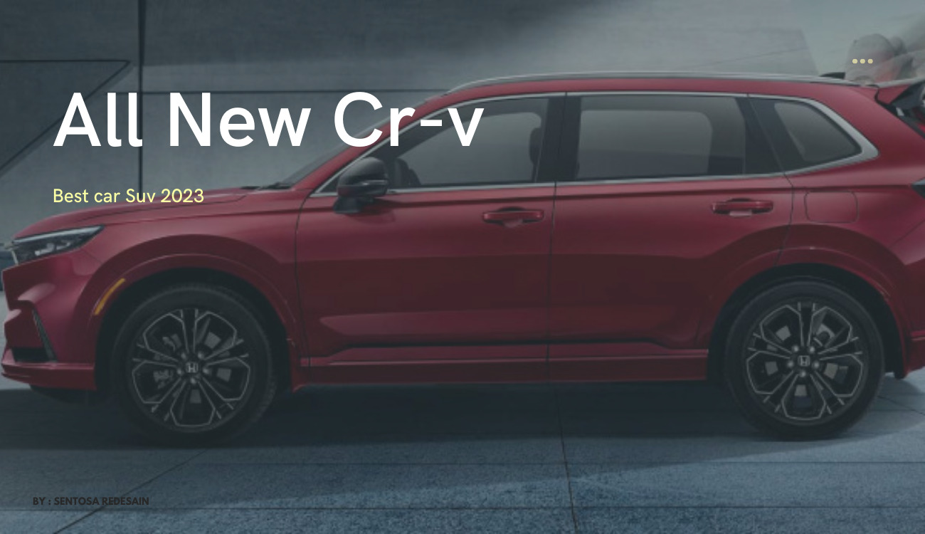 All new Cr-v Hev redesain 1